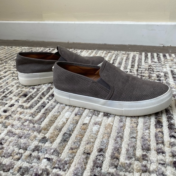 Suede Gray Steven Madden Slip-On Sneakers - Picture 1 of 2